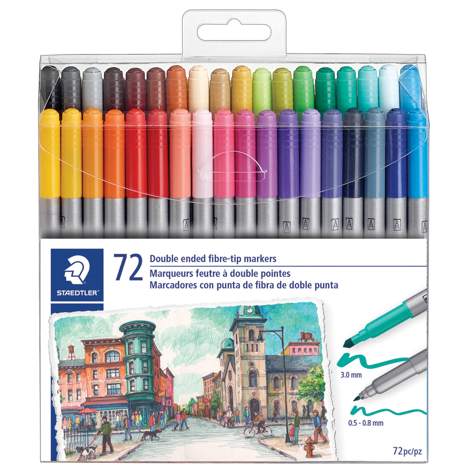 4 Packs: 72 ct. (288 total) Staedtler® Duo Fiber-Tip Pens